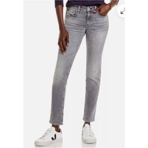 Rag and Bone Dre Low-Rise Slim Boyfriend Jeans in Gray Size 28